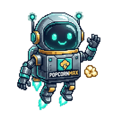 PopcornMax Robot Mascot